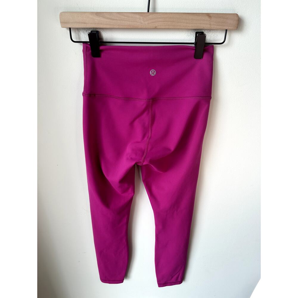 Lululemon Wunder Train High-Rise Tight 25" Size 4 Plum Purple - Picture 6 of 9